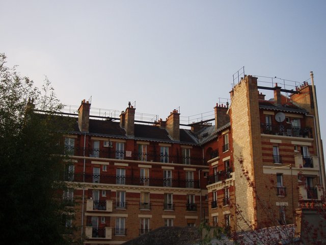 Immeuble de la rue Abel depuis la promenade plantée